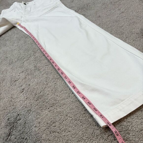 NWT J. Crew Point Sur Wide Leg Carpenter Jean White Size 26 - Picture 8 of 12